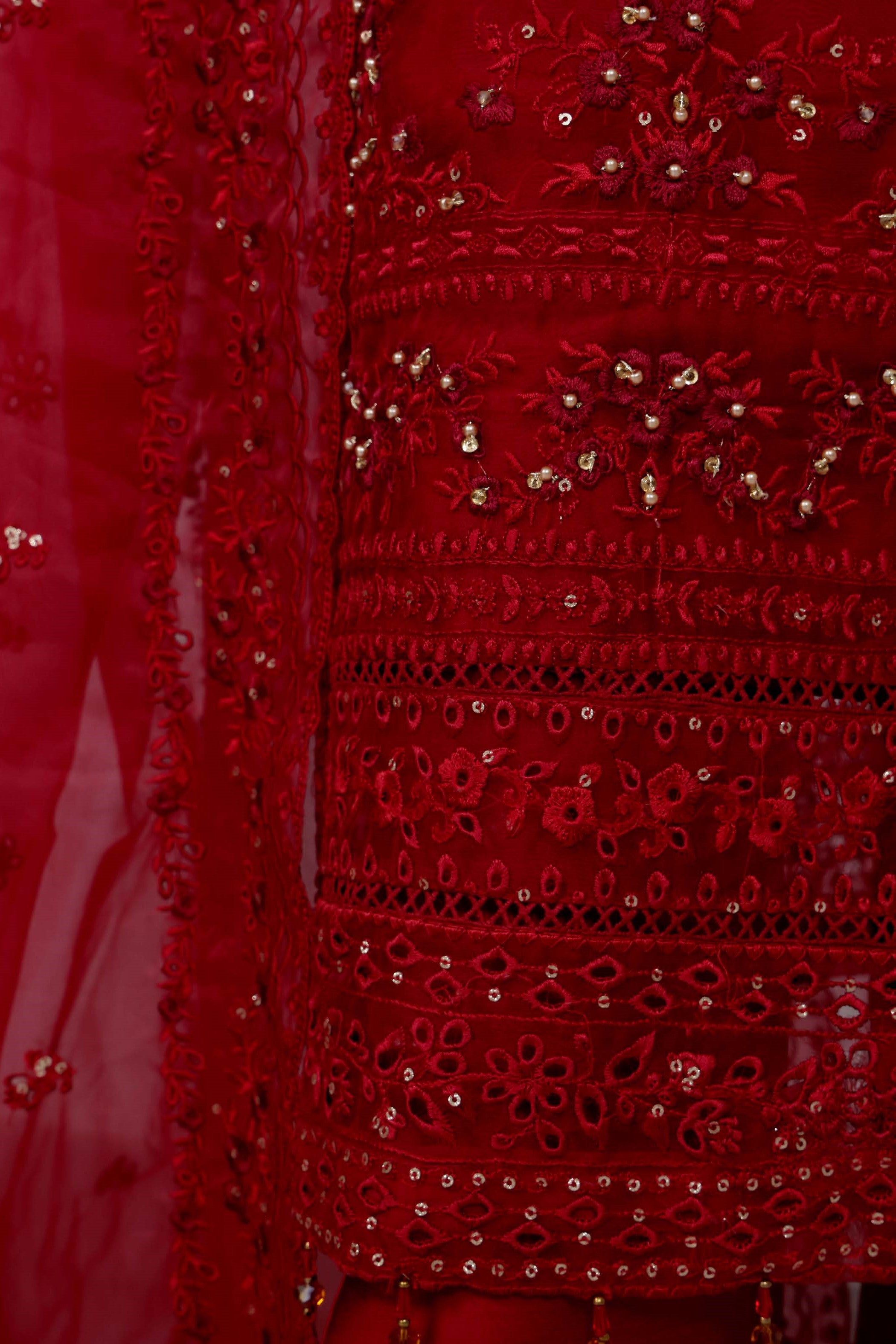 Sada Bahar Embellished Organza Party Wear SBA201