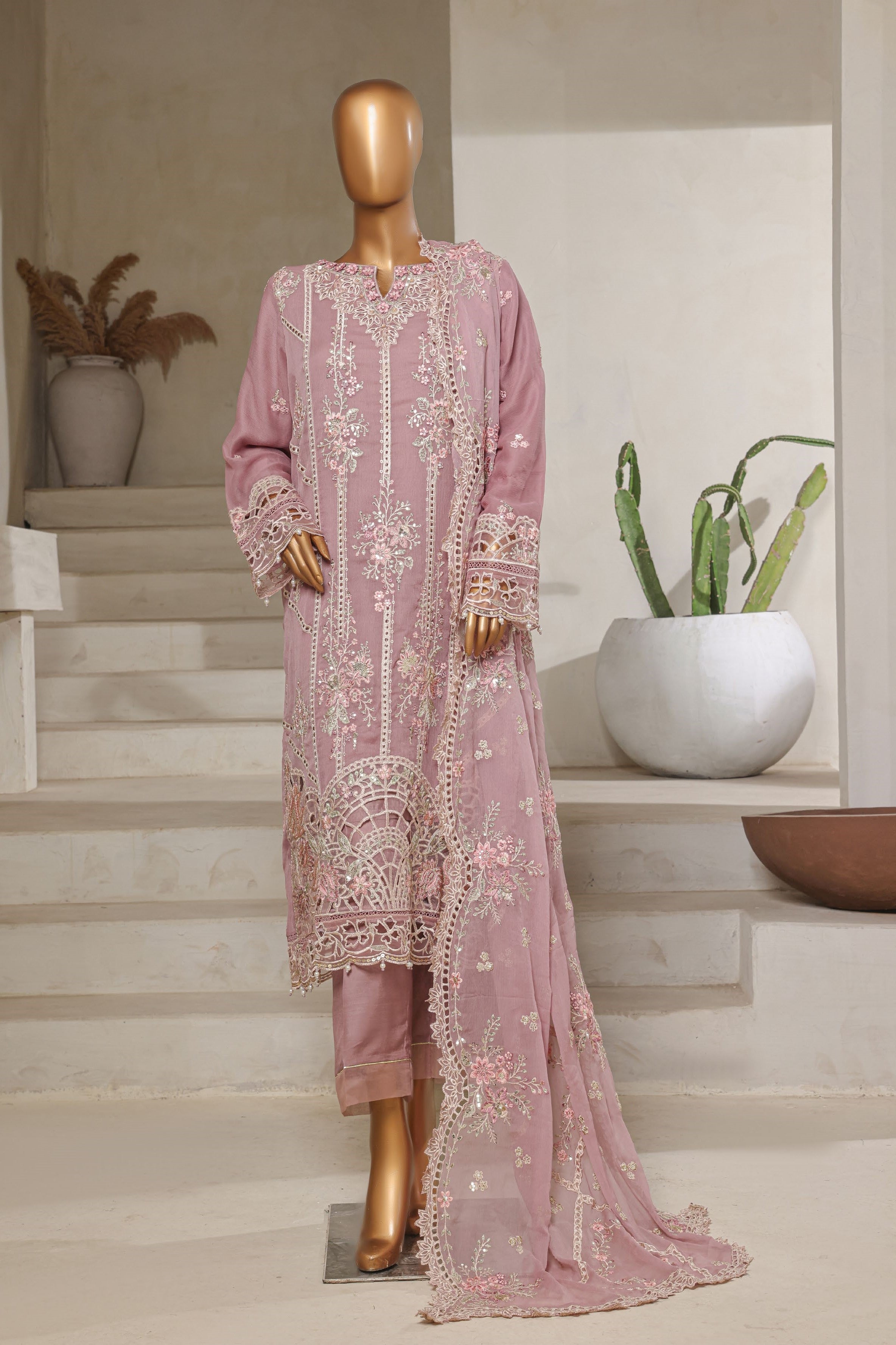 Sada Bahar Embroidered Chiffon Party Wear SBA206