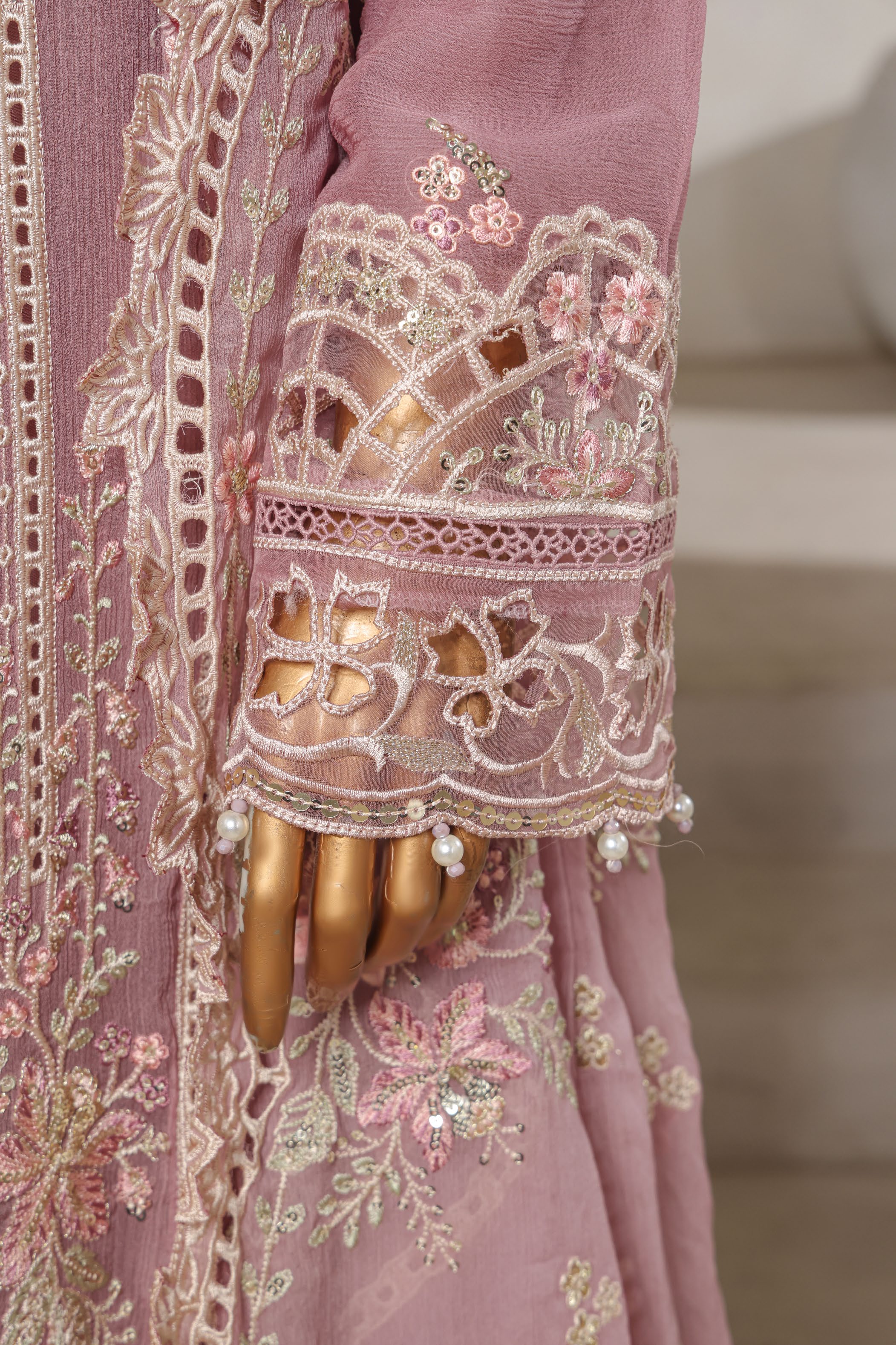 Sada Bahar Embroidered Chiffon Party Wear SBA206