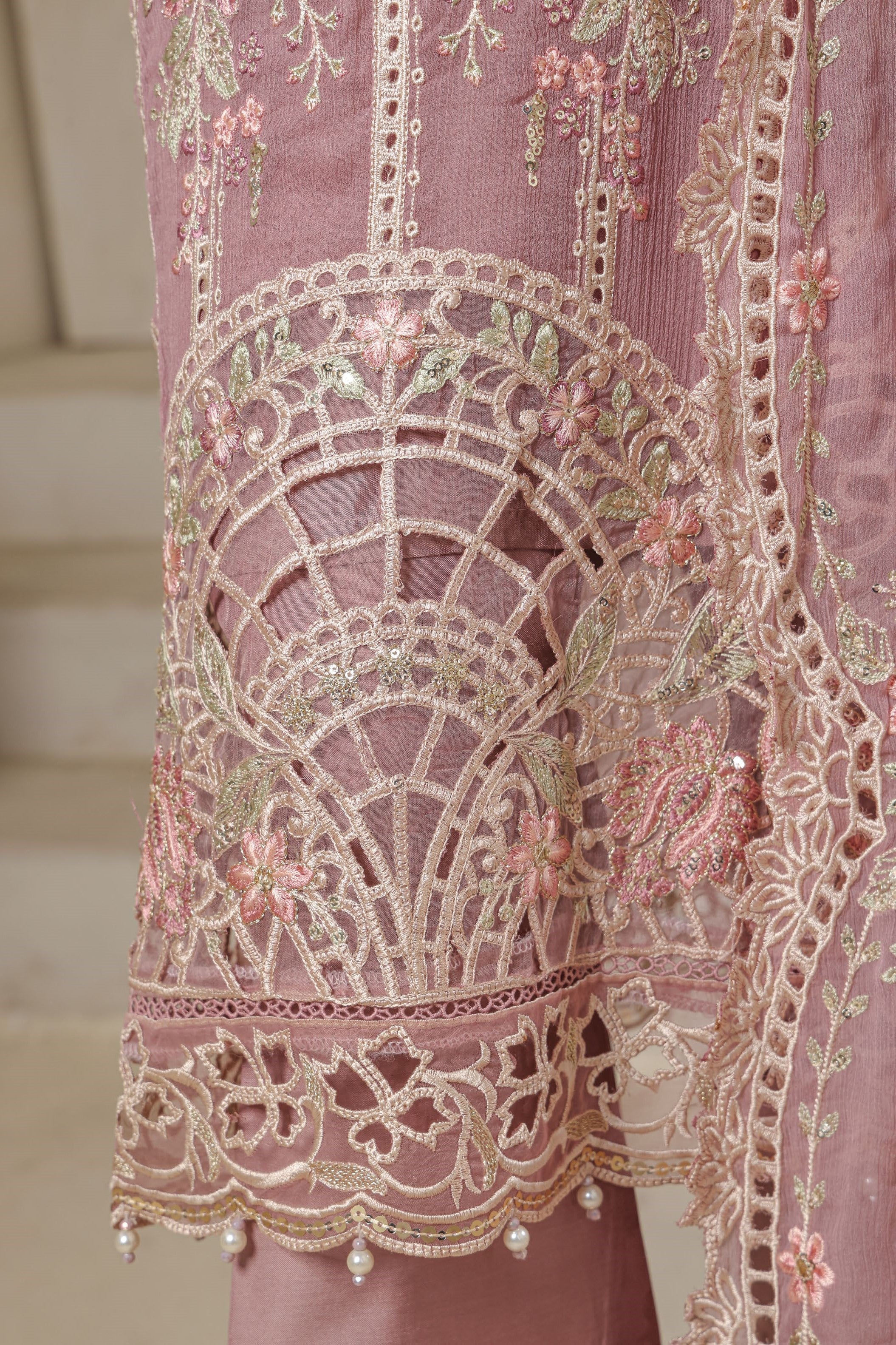 Sada Bahar Embroidered Chiffon Party Wear SBA206