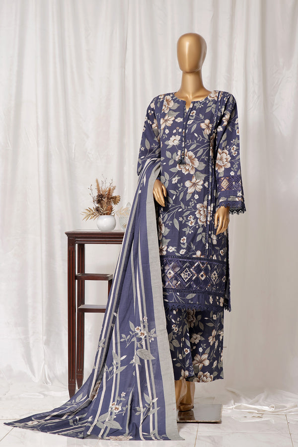 Sada Bahar Embroidered Khaddar 3 Piece Suit SBA146