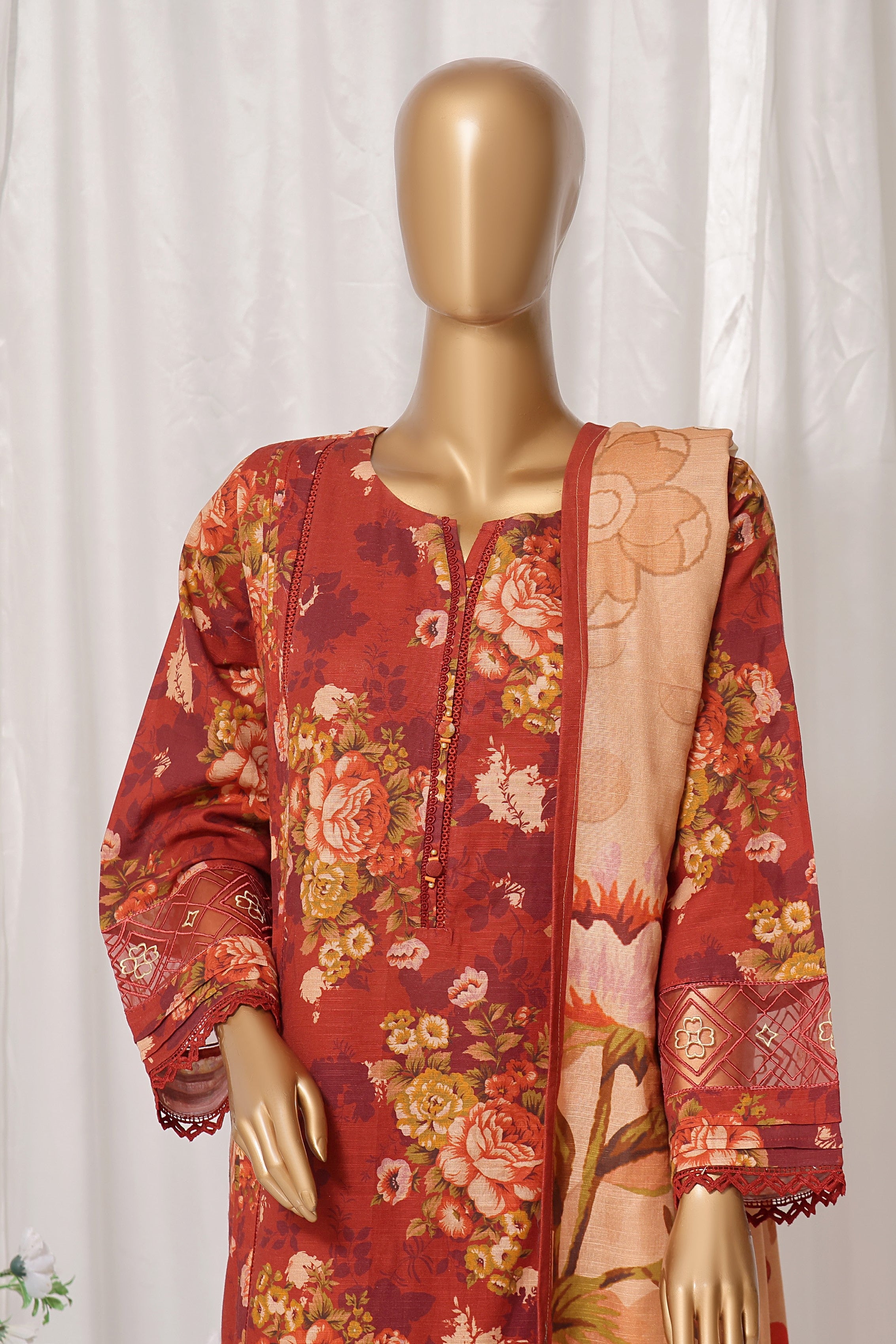 Sada Bahar Embroidered Khaddar 3 Piece Suit SBA148