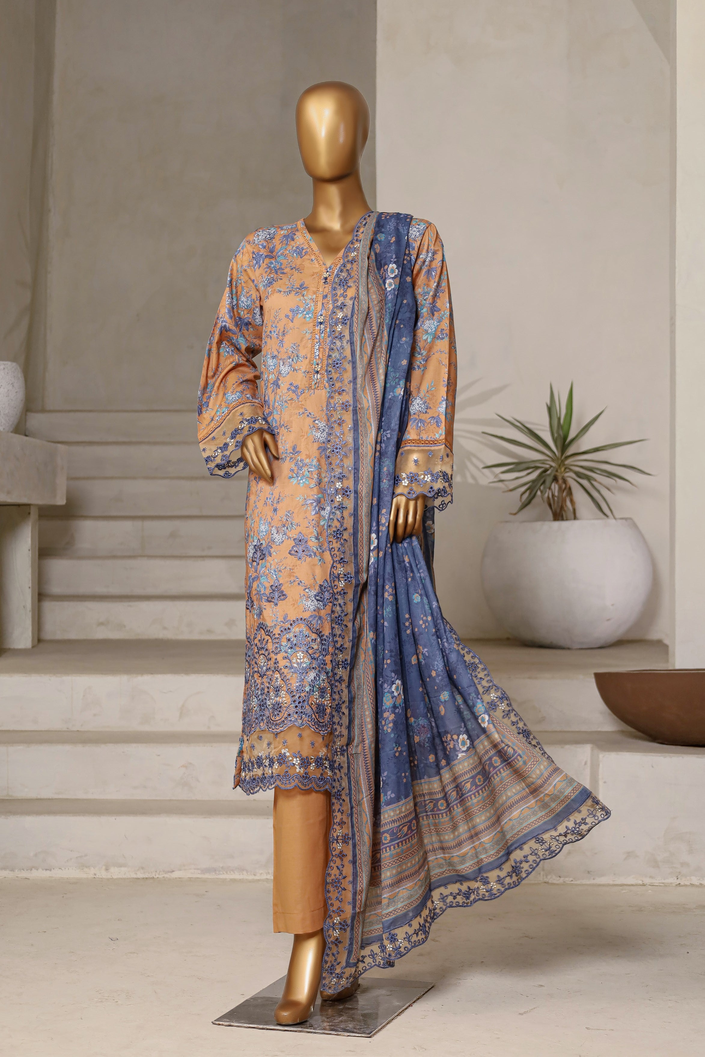 Sada Bahar Embroidered Lawn 3 Piece Suit SBA209