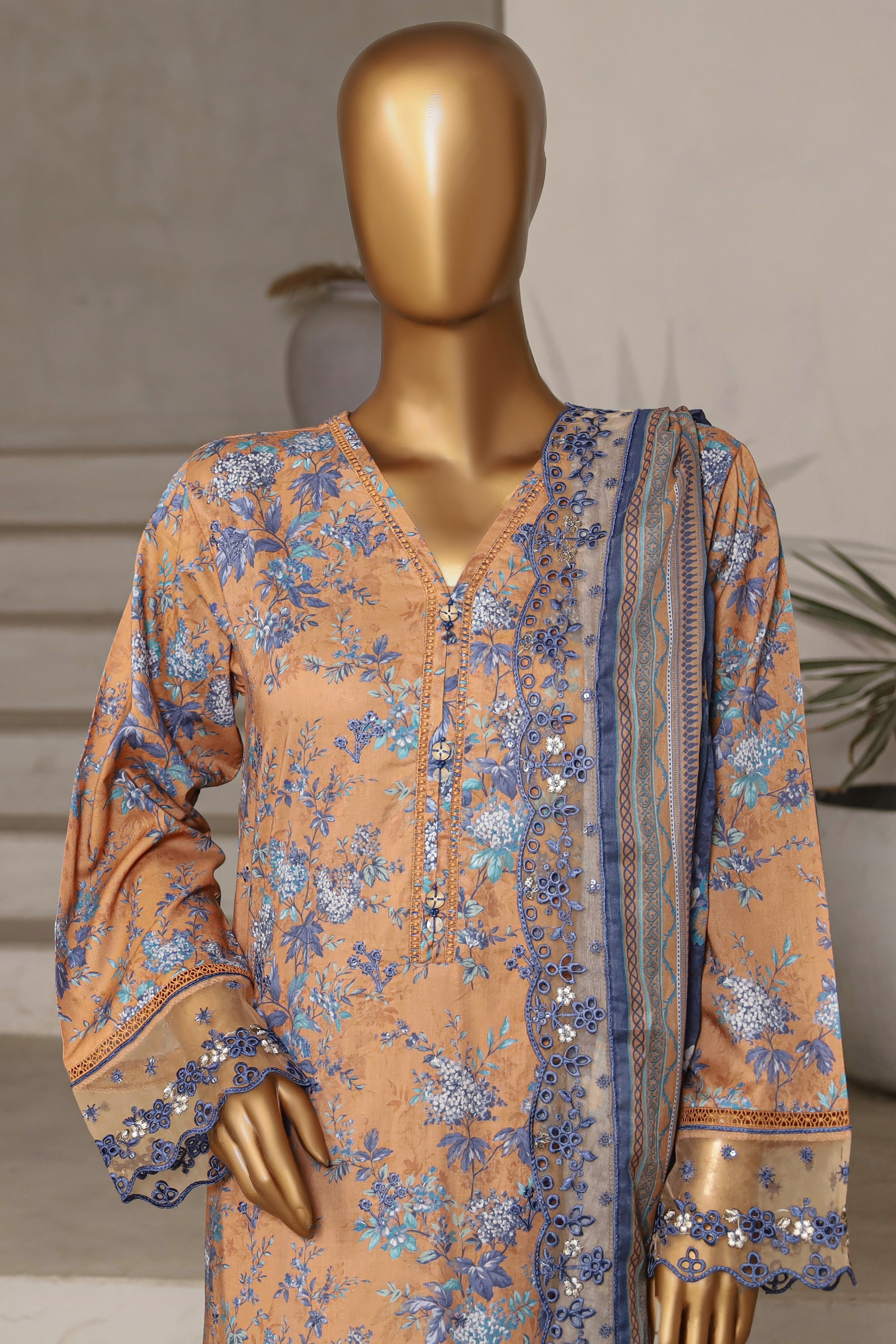 Sada Bahar Embroidered Lawn 3 Piece Suit SBA209