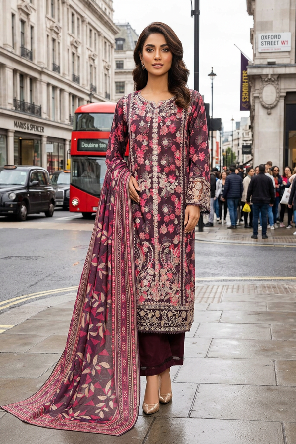 Sada Bahar Festive Embroidered Lawn Suit SBA259