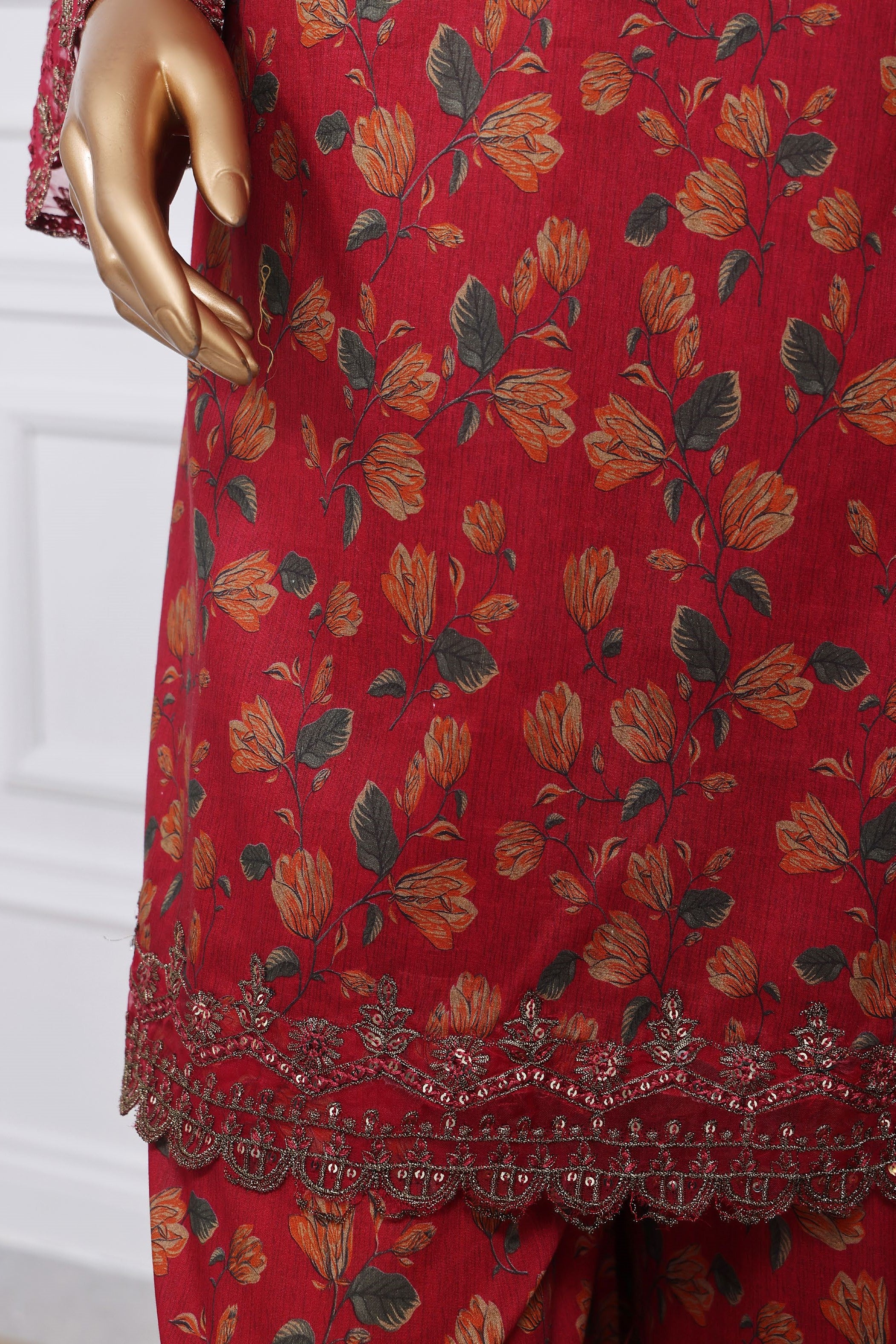 Sada Bahar Embroidered Lawn Short Shirt Palazzo Suit SBA165