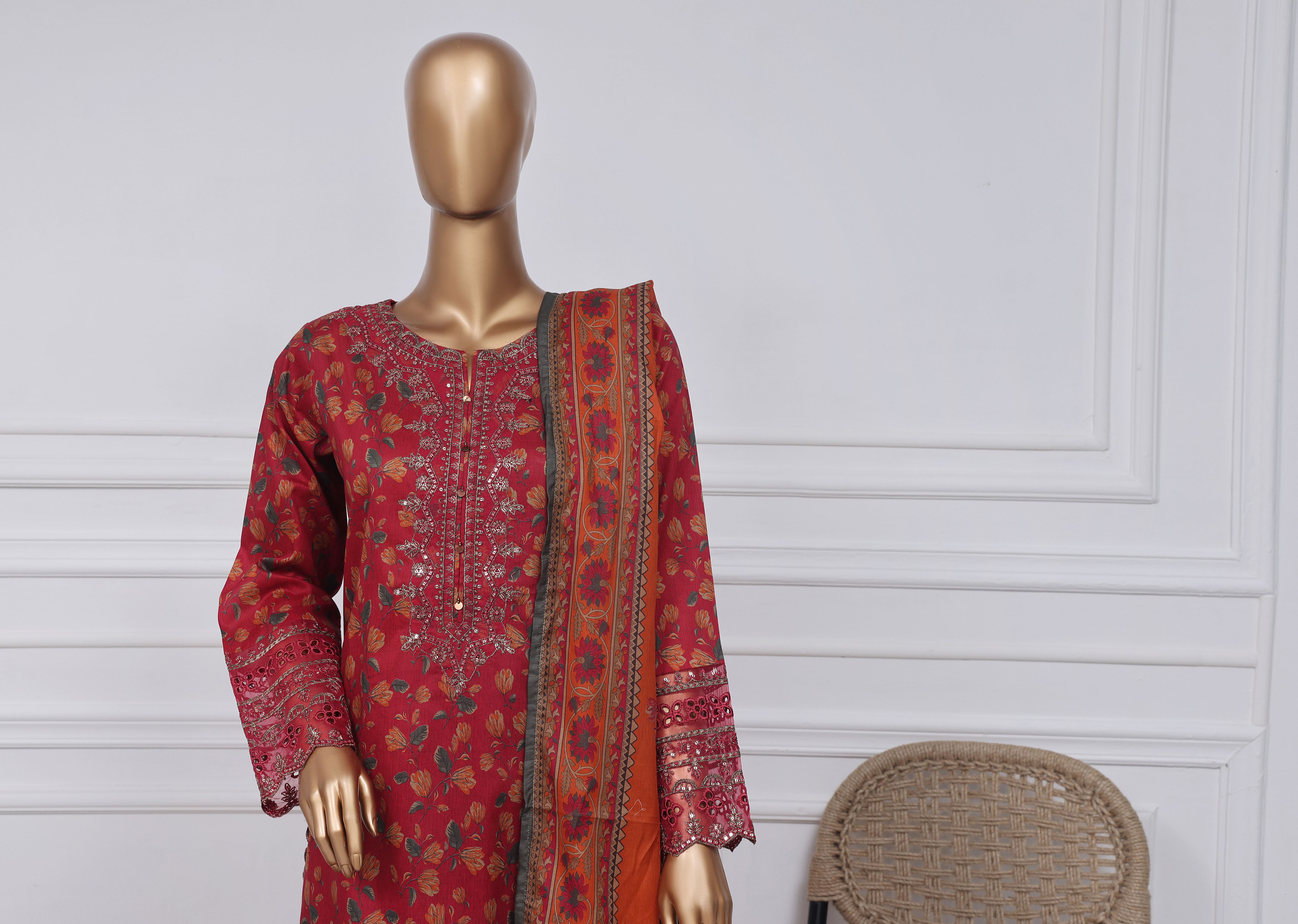 Sada Bahar Embroidered Lawn Short Shirt Palazzo Suit SBA165