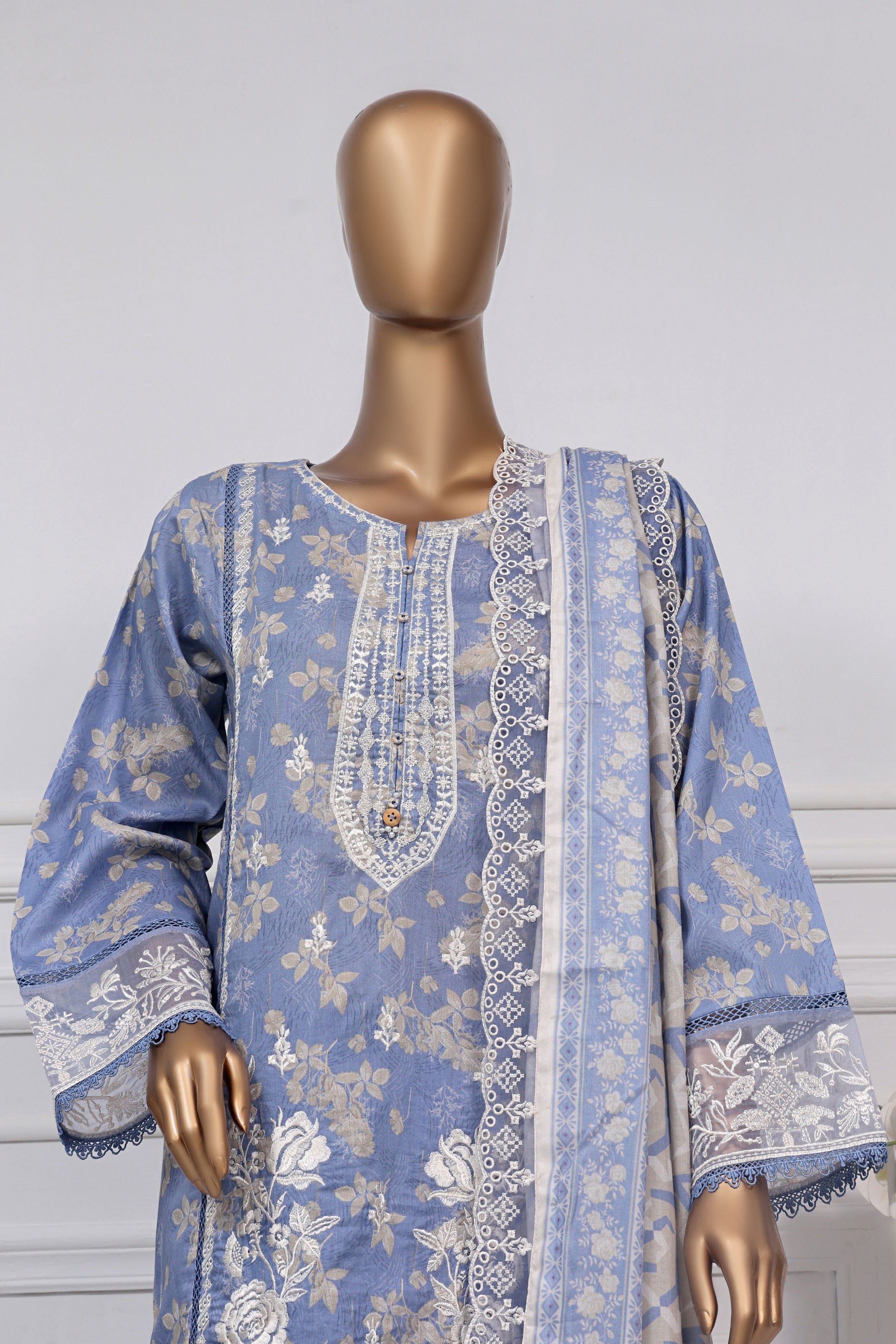 Sada Bahar Embroidered Luxury Lawn 3 Piece Suit SBA162