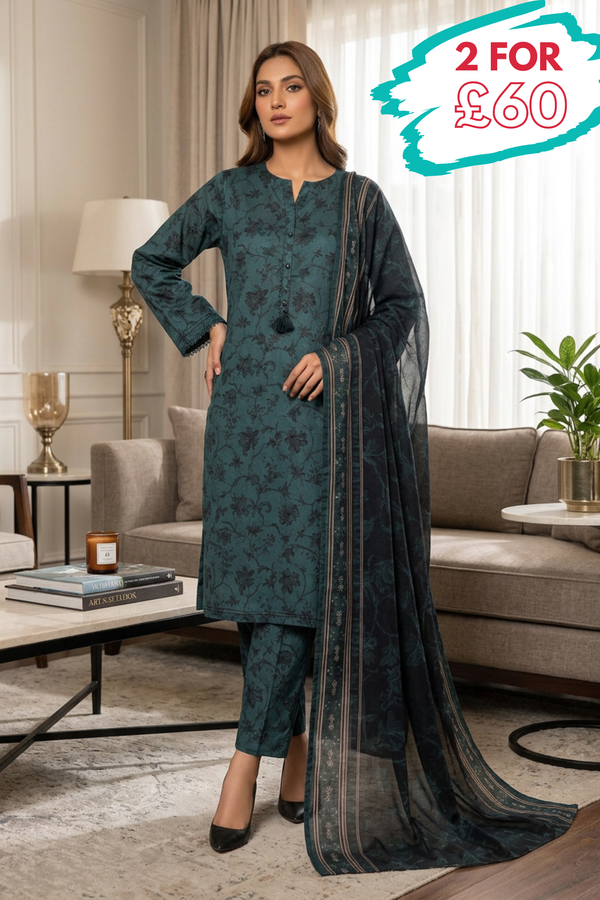 Sada Bahar Lawn 3 Piece Suit SBA270