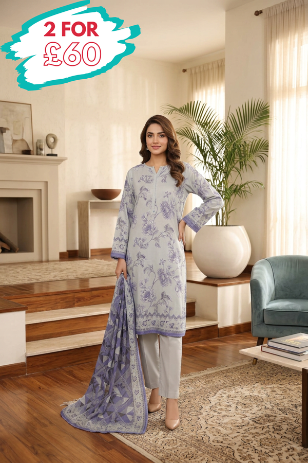 Sada Bahar Lawn 3 Piece Suit SBA271