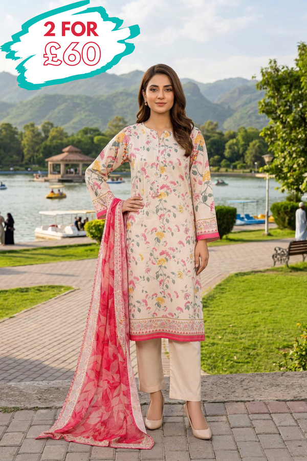 Sada Bahar Lawn 3 Piece Suit SBA264
