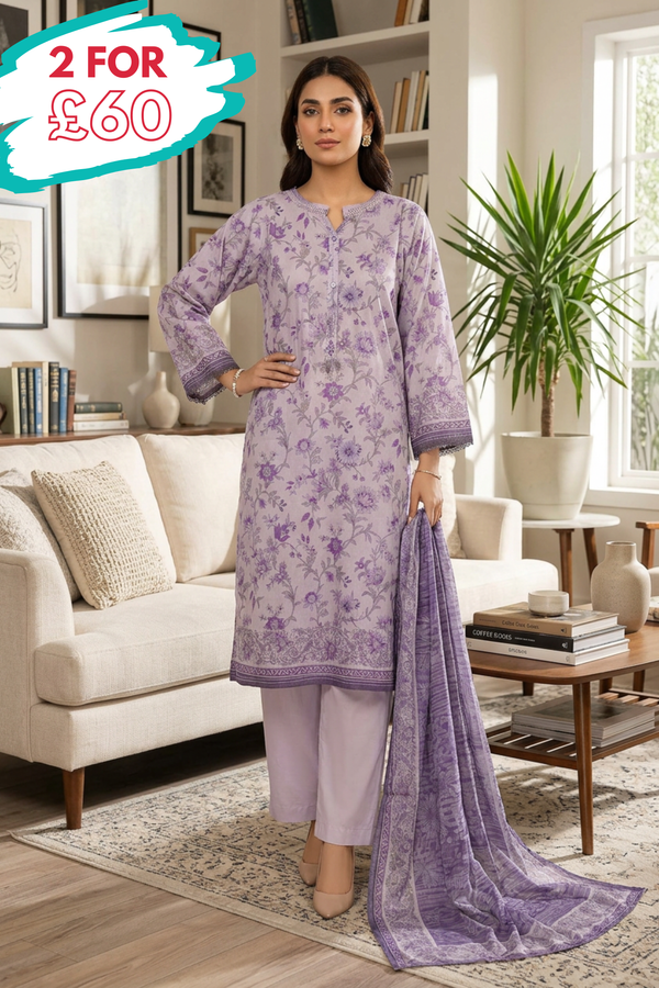 Sada Bahar Lawn 3 Piece Suit SBA267