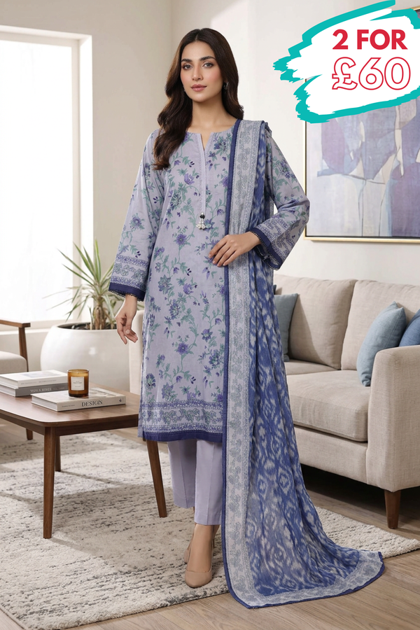 Sada Bahar Lawn 3 Piece Suit SBA268