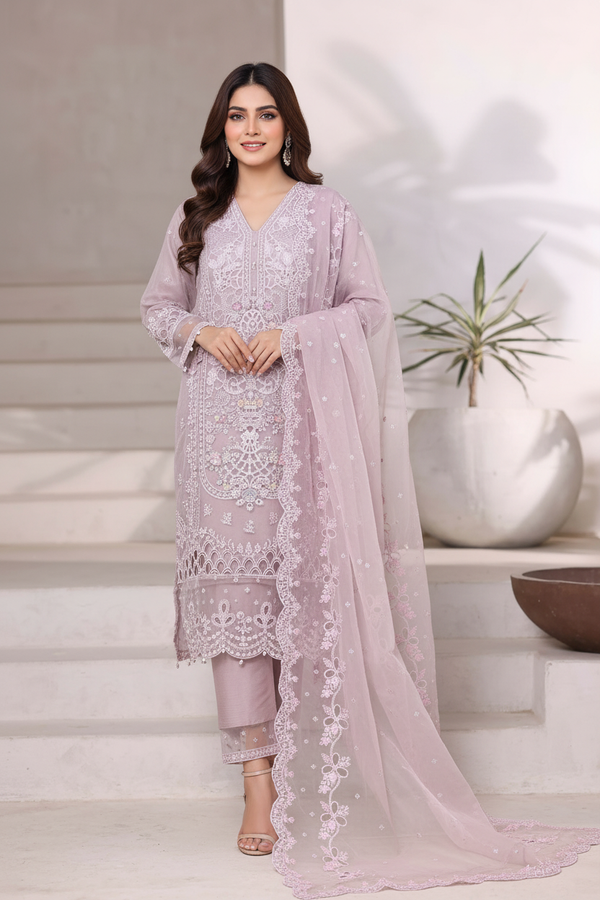 Sada Bahar Embellished Organza Party Wear SBA229