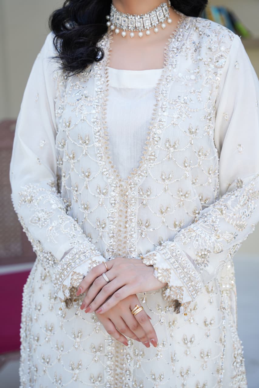 Sajni Embellished Organza Wedding Wear Sharara SAJ20