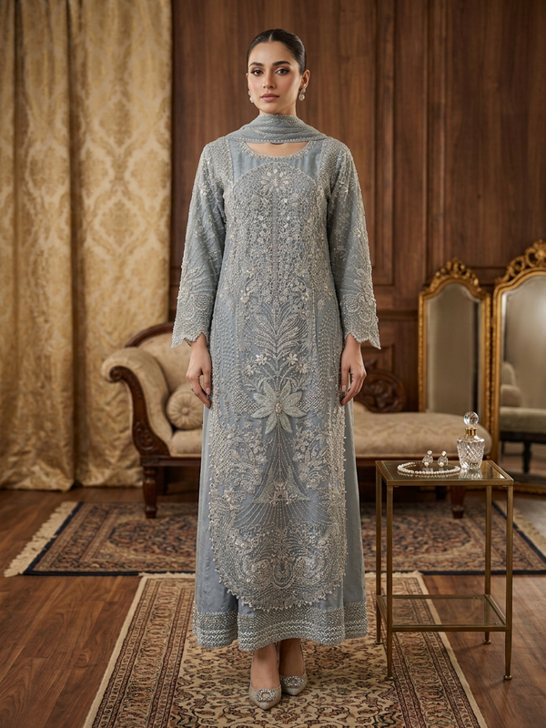 Sajni Embellished Organza Wedding Wear SAJ27