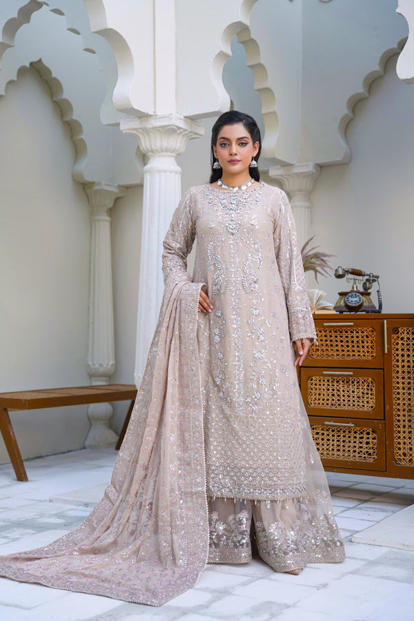 Sajni Embellished Chiffon Wedding Wear Sharara SAJ17