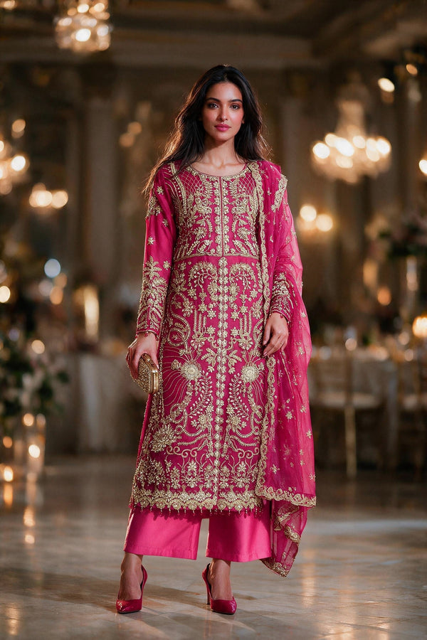 Sajni Embellished Organza Wedding Wear SAJ23