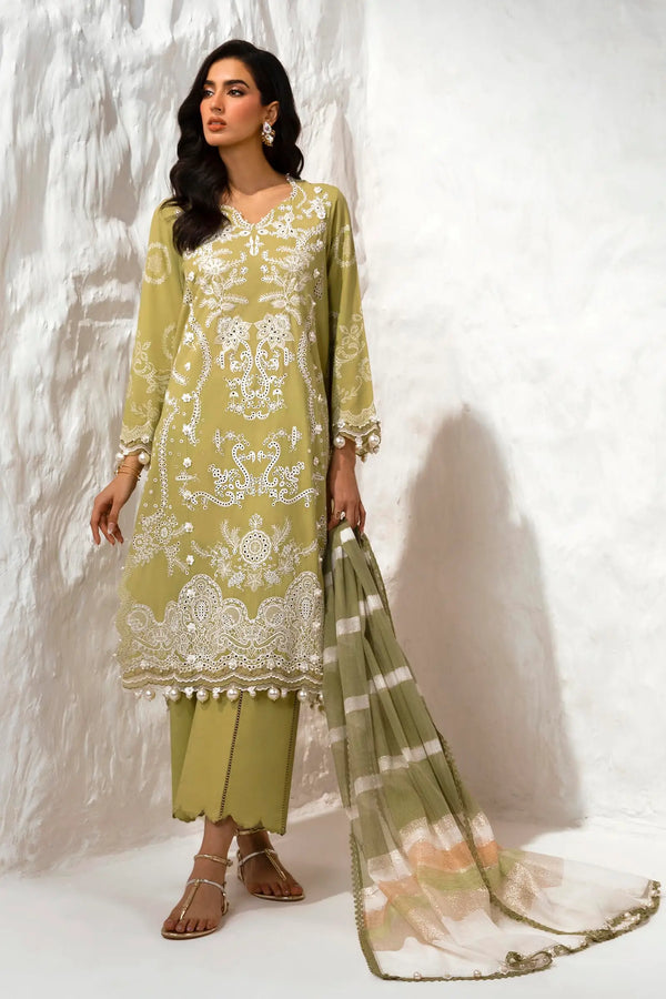 Sana Safinaz Muzlin 15A Embroidered Lawn 3 Piece Suit SAN342