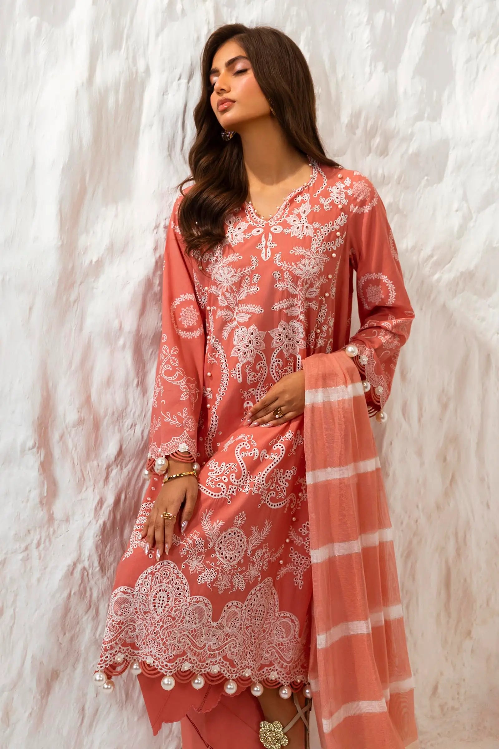 Sana Safinaz Muzlin 15B Embroidered Lawn 3 Piece Suit SAN343