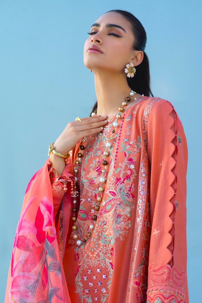 Sana Safinaz Muzlin 18B Embroidered Lawn 3 Piece Suit SAN298