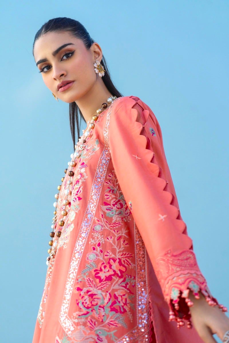 Sana Safinaz Muzlin 18B Embroidered Lawn 3 Piece Suit SAN298