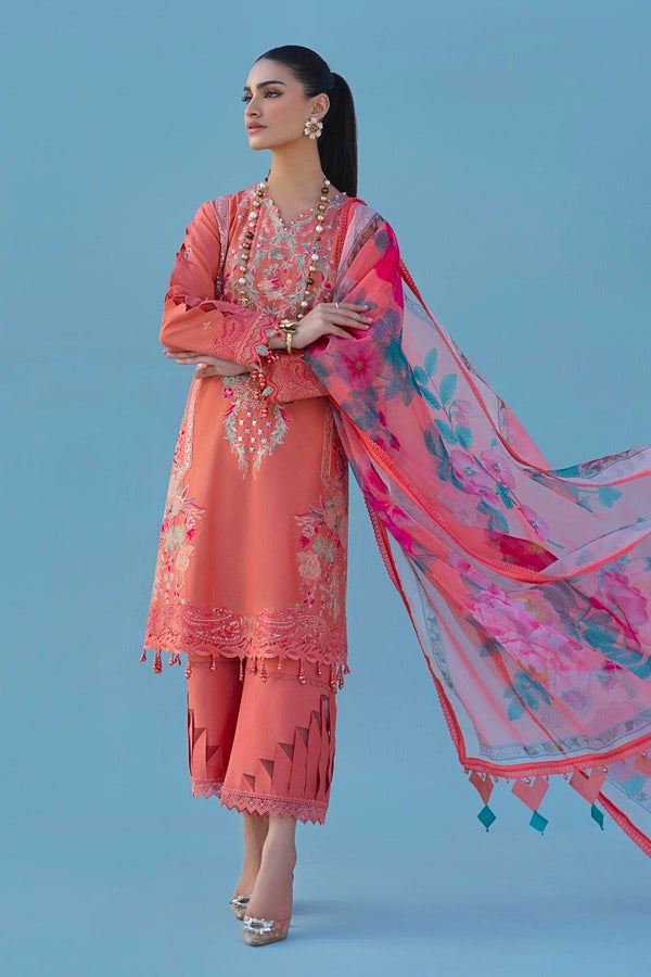 Sana Safinaz Muzlin 18B Embroidered Lawn 3 Piece Suit SAN298