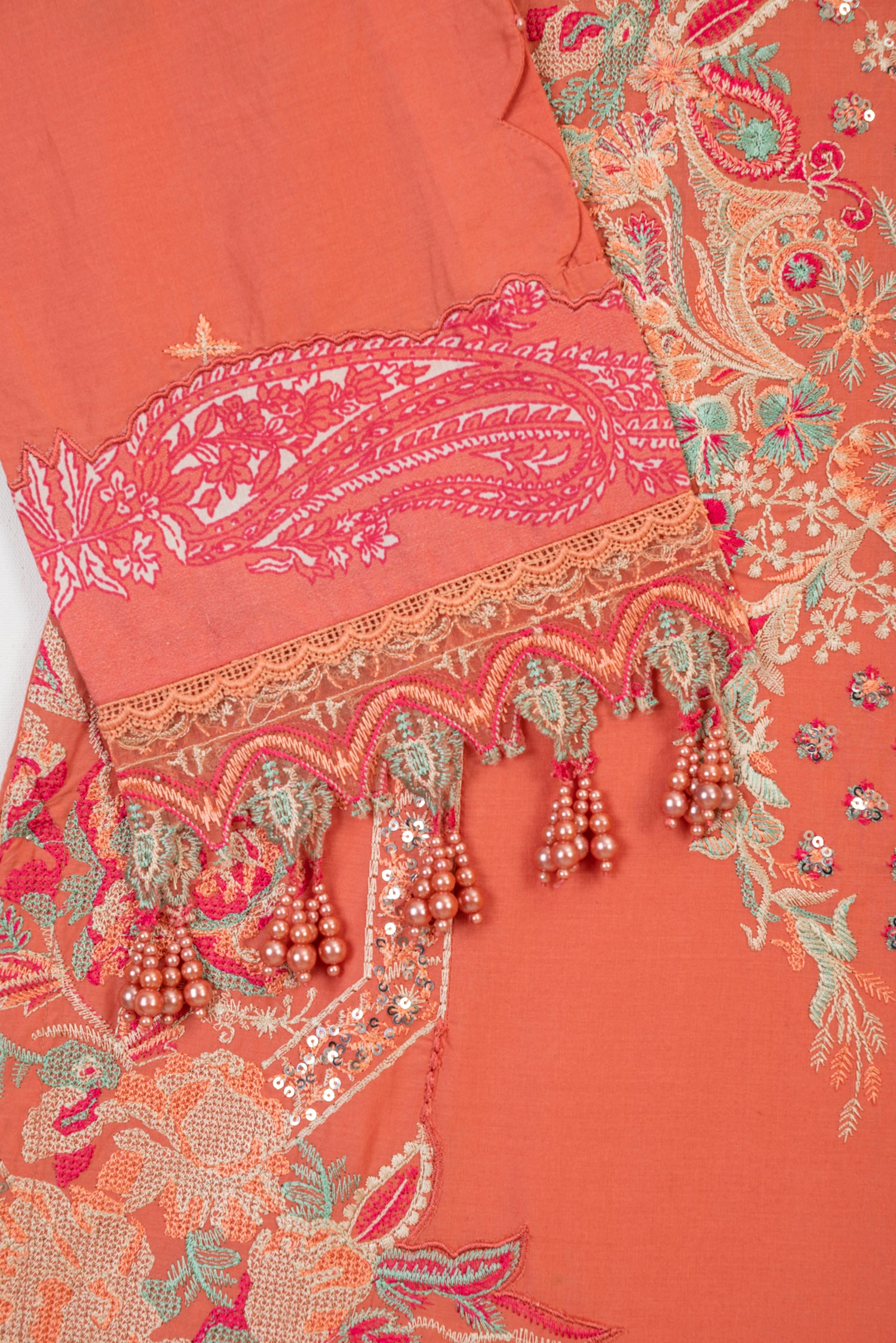 Sana Safinaz Muzlin 18B Embroidered Lawn 3 Piece Suit SAN298