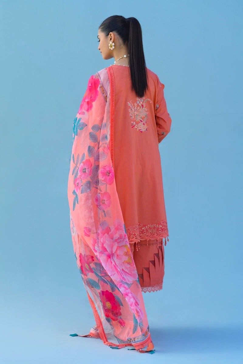 Sana Safinaz Muzlin 18B Embroidered Lawn 3 Piece Suit SAN298