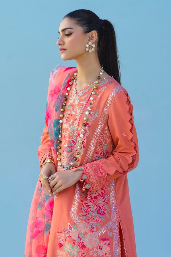 Sana Safinaz Muzlin 18B Embroidered Lawn 3 Piece Suit SAN298