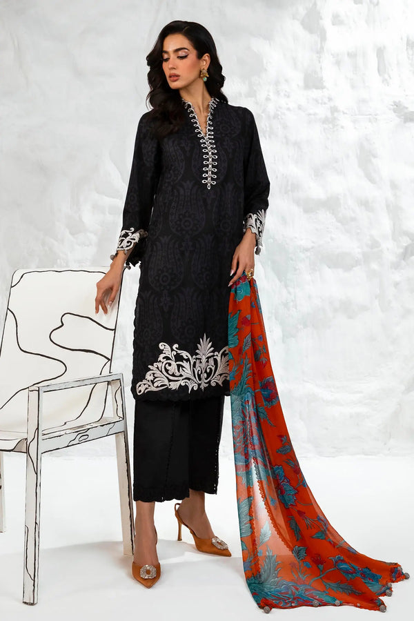 Sana Safinaz Muzlin 3A Embroidered Lawn 3 Piece Suit SAN337