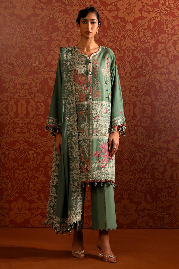 Sana Safinaz Muzlin 2B Embroidered Khaddar 3 Piece Suit SAN323