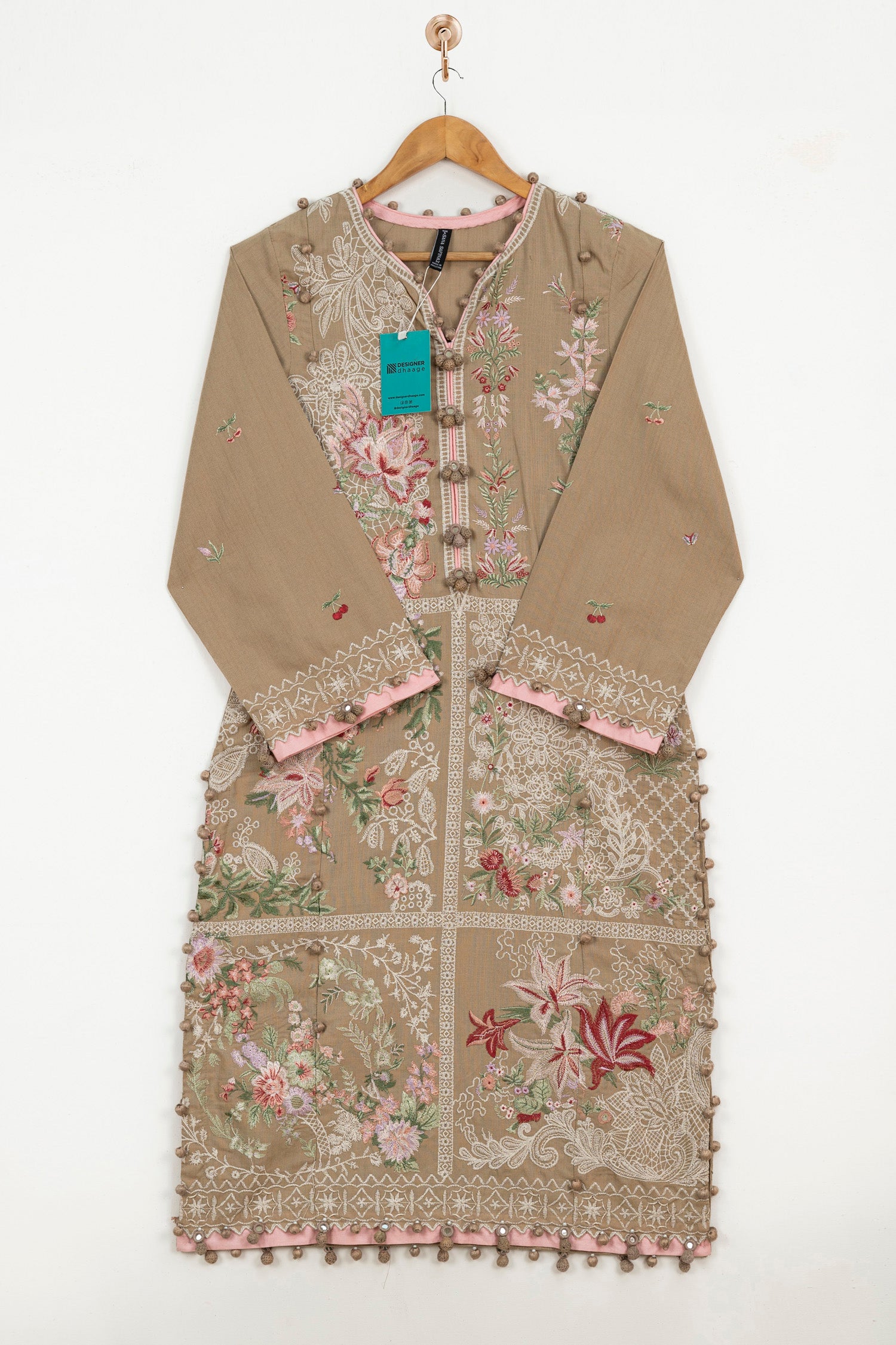 Sana Safinaz Muzlin 3A Embroidered Khaddar 3 Piece Suit SAN322