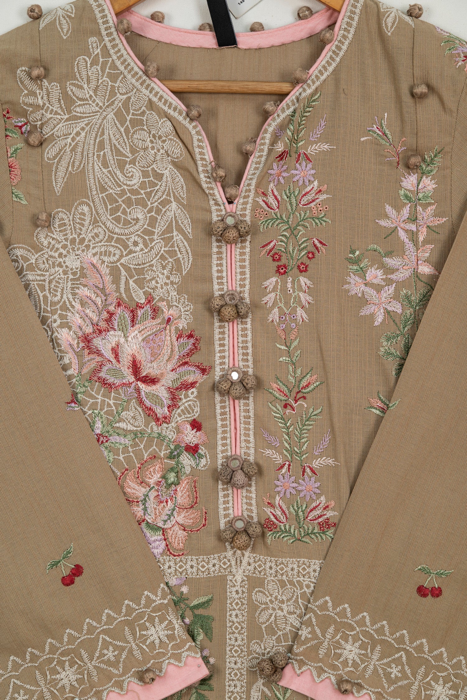 Sana Safinaz Muzlin 3A Embroidered Khaddar 3 Piece Suit SAN322