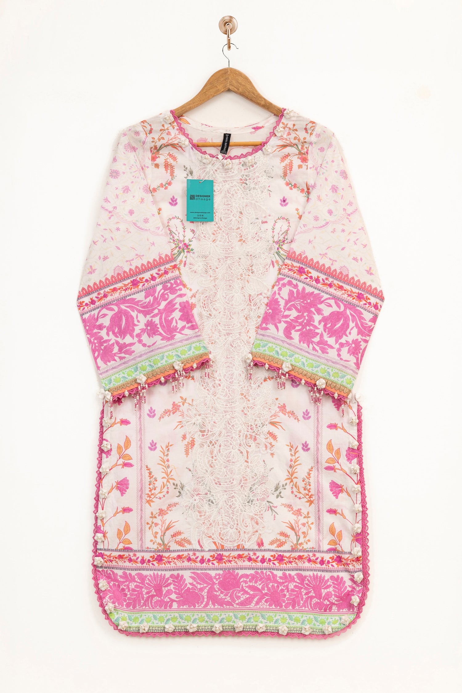 Sana Safinaz Muzlin 5B Embroidered Lawn 3 Piece Shalwar Kameez SAN338