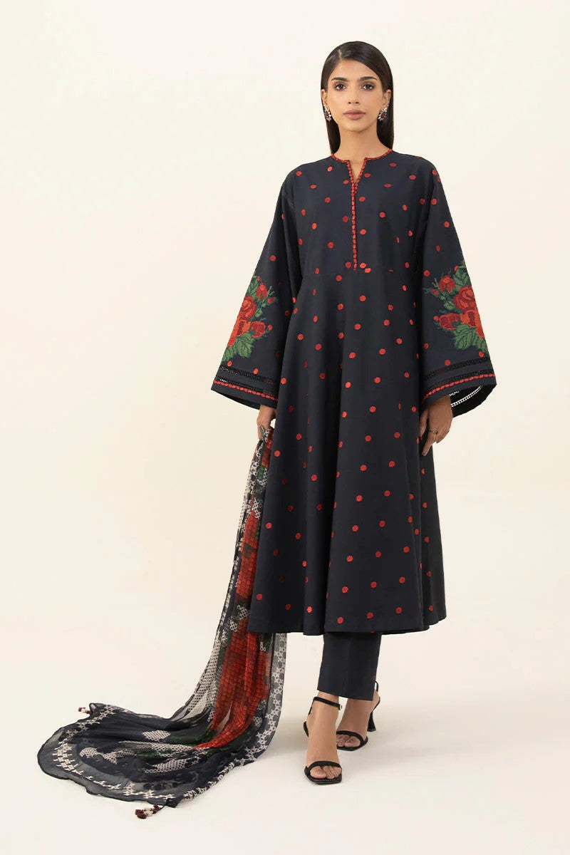 Sapphire Embroidered Cambric 3 Piece Dress SAP194