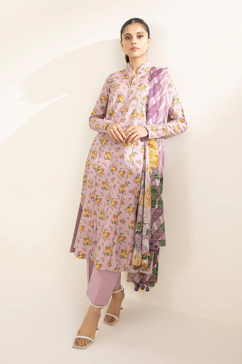 Sapphire Zari Lawn 3 Piece Suit SAP204
