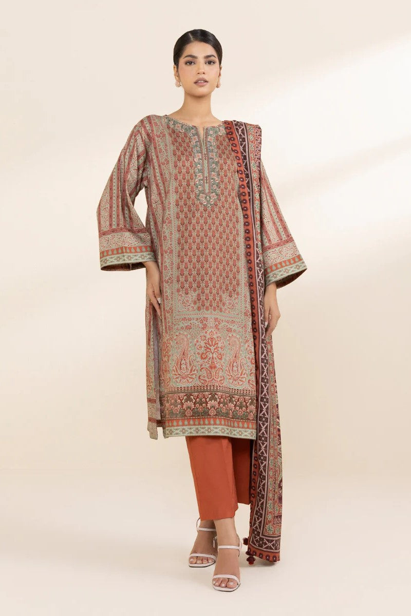 Sapphire Embroidered Linen 3 Piece Suit SAP212