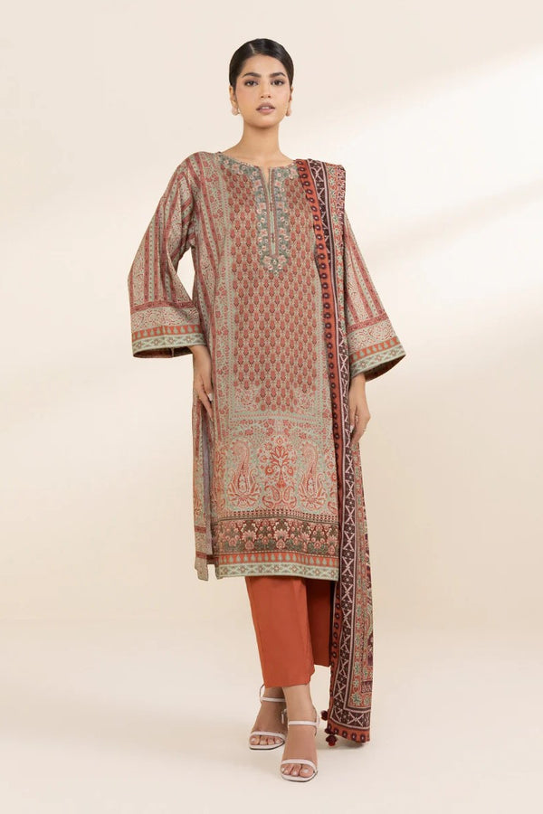Sapphire Embroidered Linen 3 Piece Suit SAP212