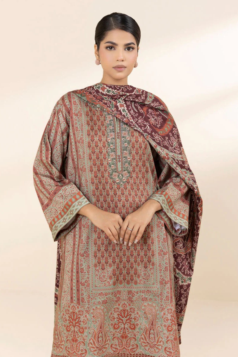 Sapphire Embroidered Linen 3 Piece Suit SAP212