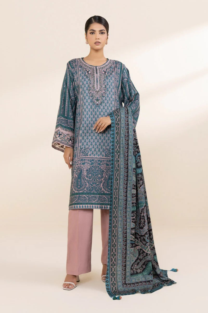 Sapphire Embroidered Linen 3 Piece Suit SAP215