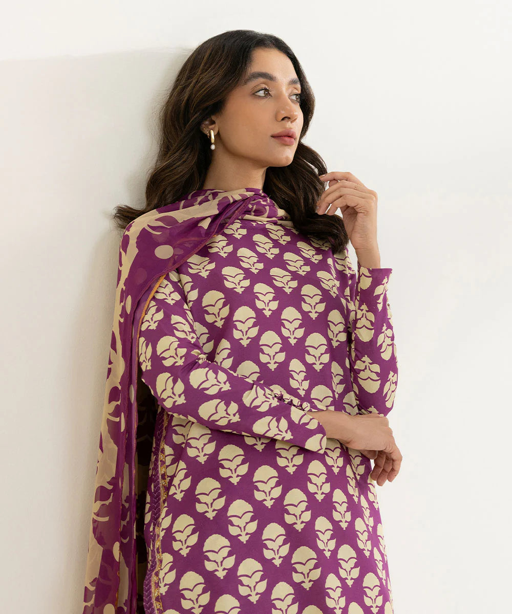 Sapphire Lawn 3 Piece Suit SAP201