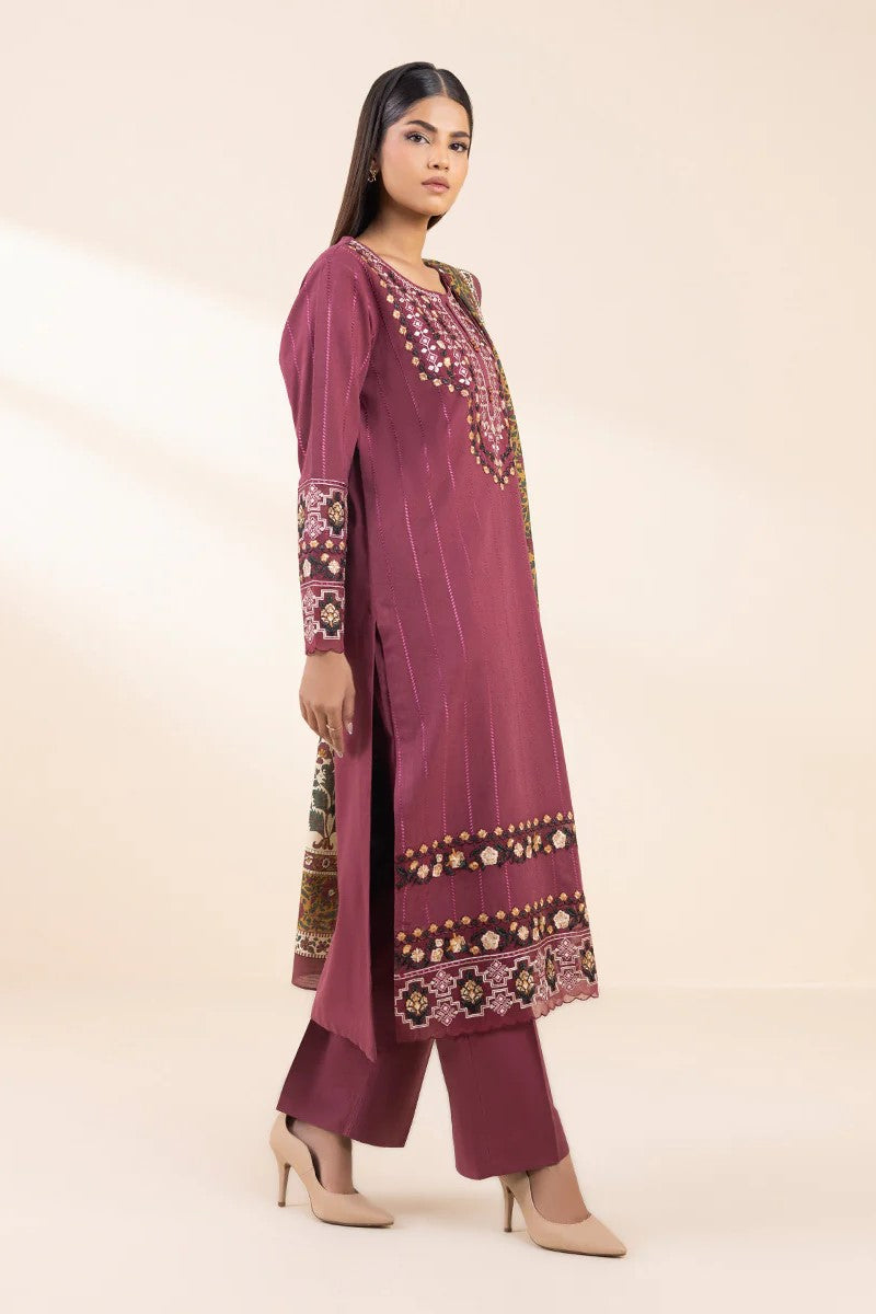 Sapphire Embroidered Karandi 3 Piece Suit SAP210