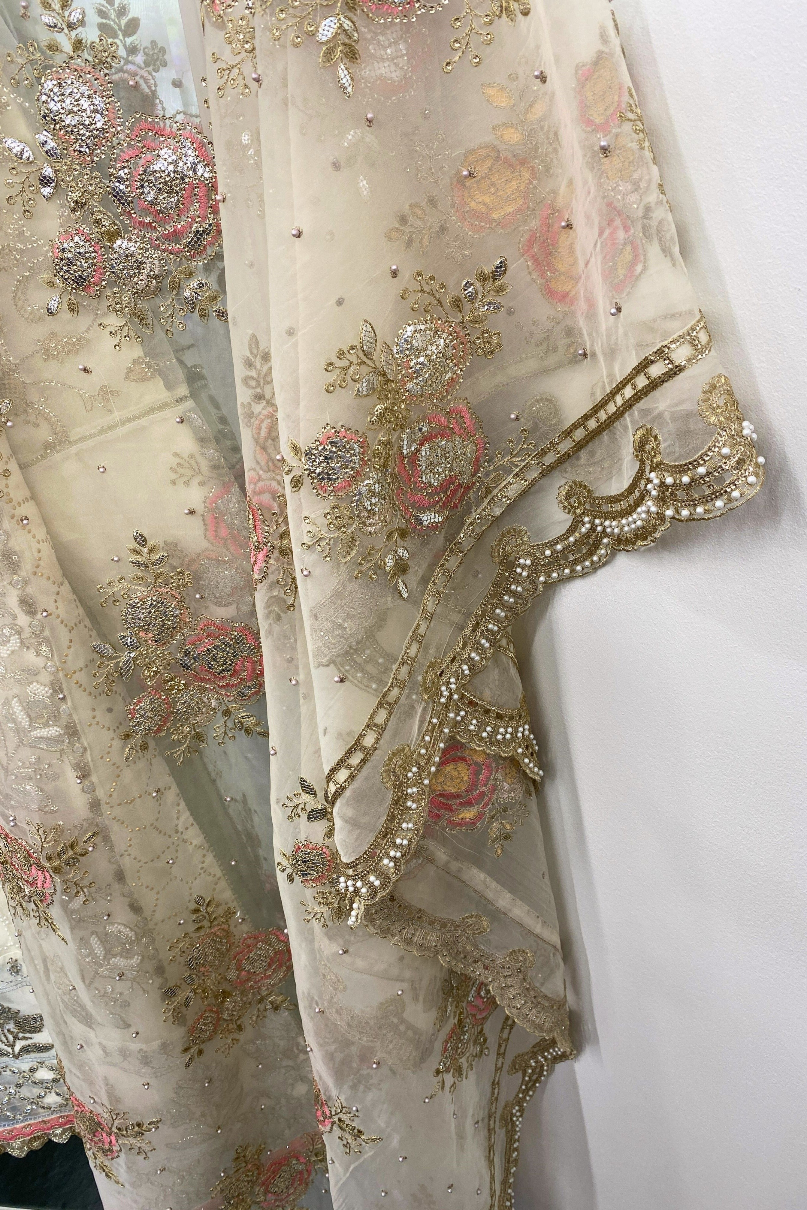 Sajni Embellished Organza Wedding Wear A Line Sharara Suit SAJ15