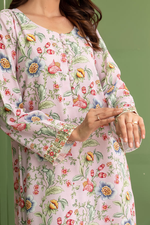 Wardah Uzair Cotton Silk Farshi Shalwar Co-Ord Set WAR57