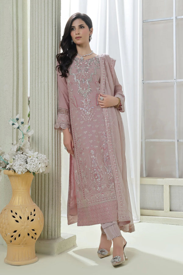 Wardah Uzair Embellished Chiffon Lustre Wedding Wear WAR50