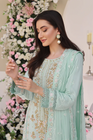 Wadah Uzair Embellished Chiffon Wedding Wear Opal WAR42