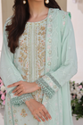 Wadah Uzair Embellished Chiffon Wedding Wear Opal WAR42