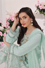 Wadah Uzair Embellished Chiffon Wedding Wear Opal WAR42