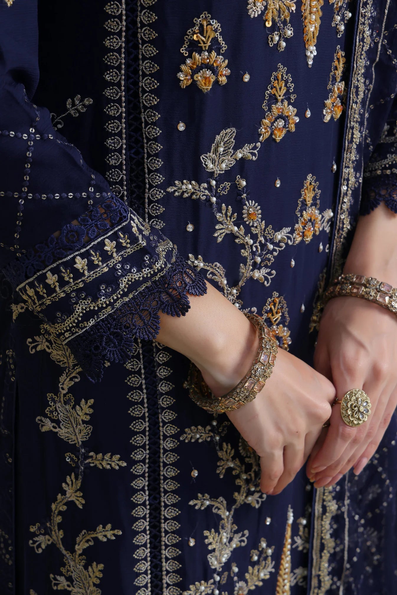 Wardah Uzair Embellished Chiffon Revel Wedding Wear WAR51